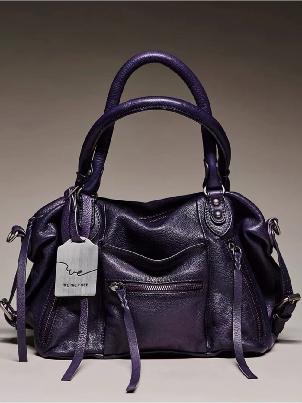 FREE PEOPLE Baby Emerson Bag in Midnight Orchid  Sold Out Color! NWT!